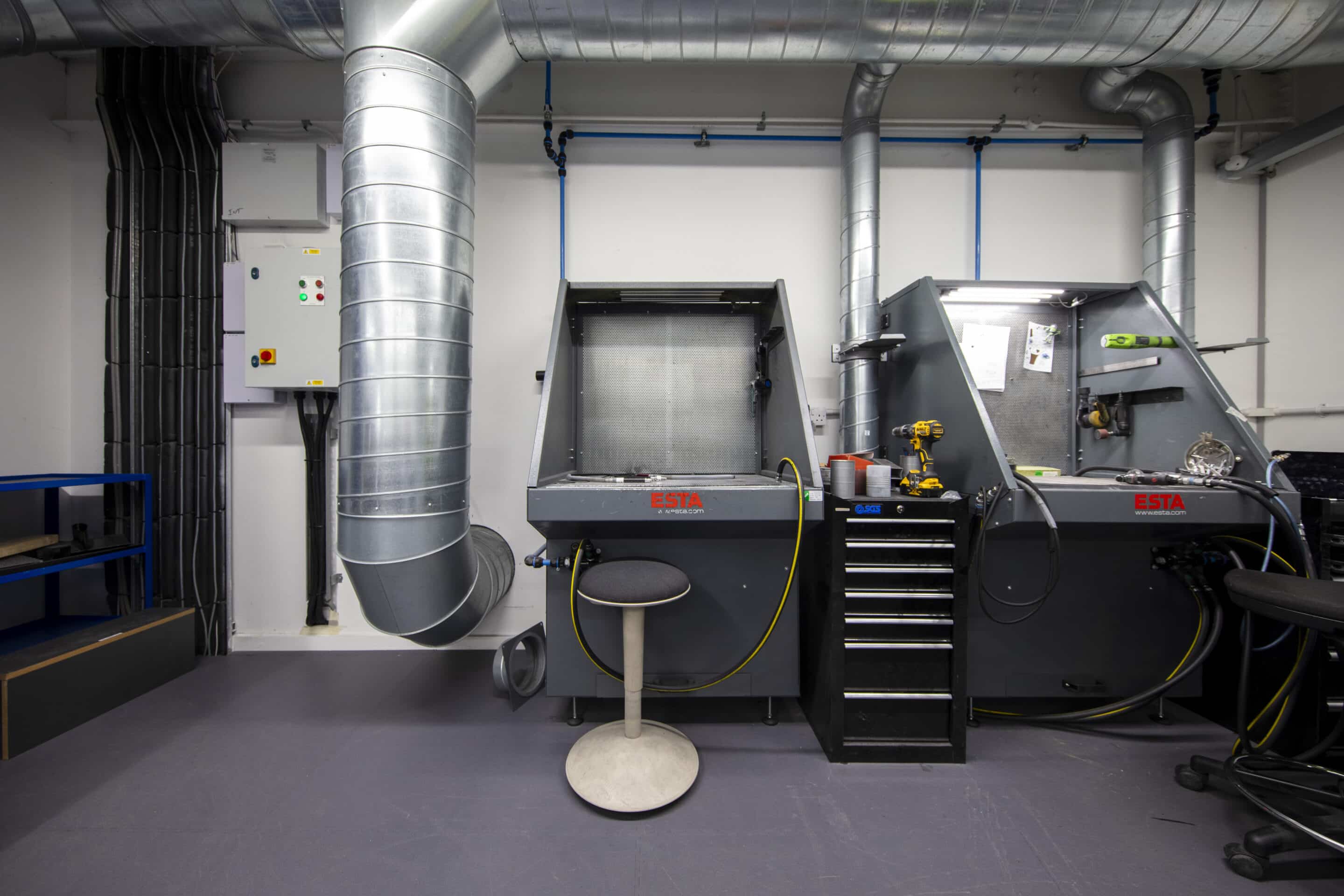 LEV systems, downdraft benches